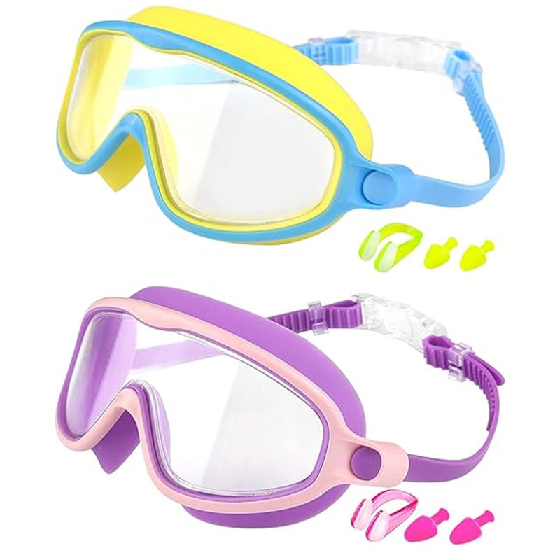 🔥LIMITED SALE 50% OFF!!🏆#1 Bestselling🏊♀️HD children's large frame waterproof and anti-fog swimming goggles