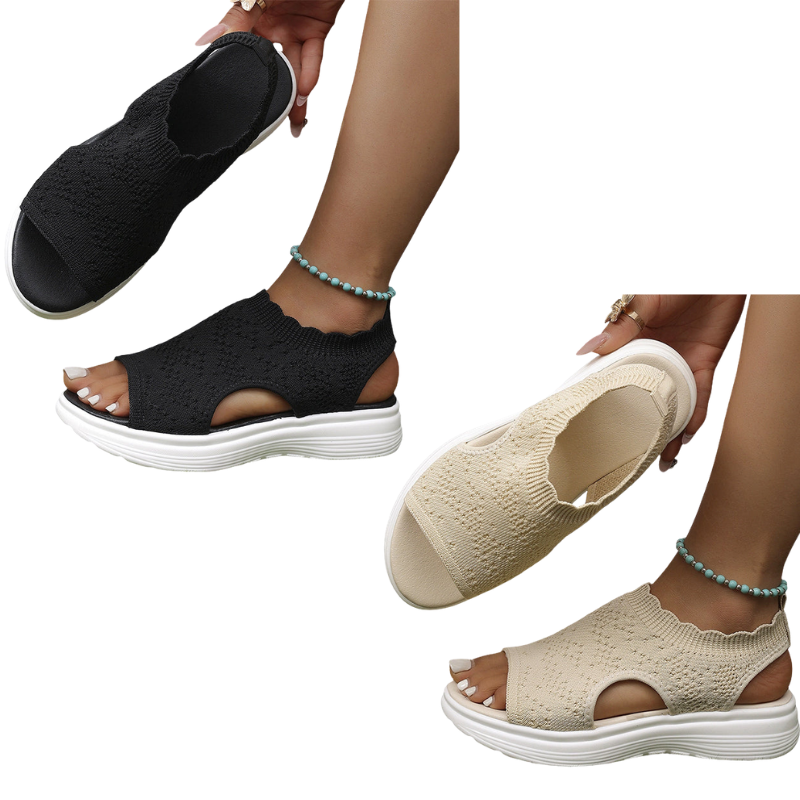 ⏳LAST DAY SALE ONLY £11.99!!🔥🔥Women's Breathable Knit Platform Sandals