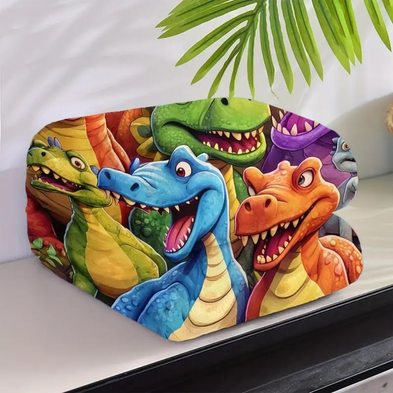 🎉Christmas Sale - ONLY £7.99 !!🎅🎄Soft Throw Blanket Cute Smiling Dinosaurs HD Digital Print Flannel🦕🔥