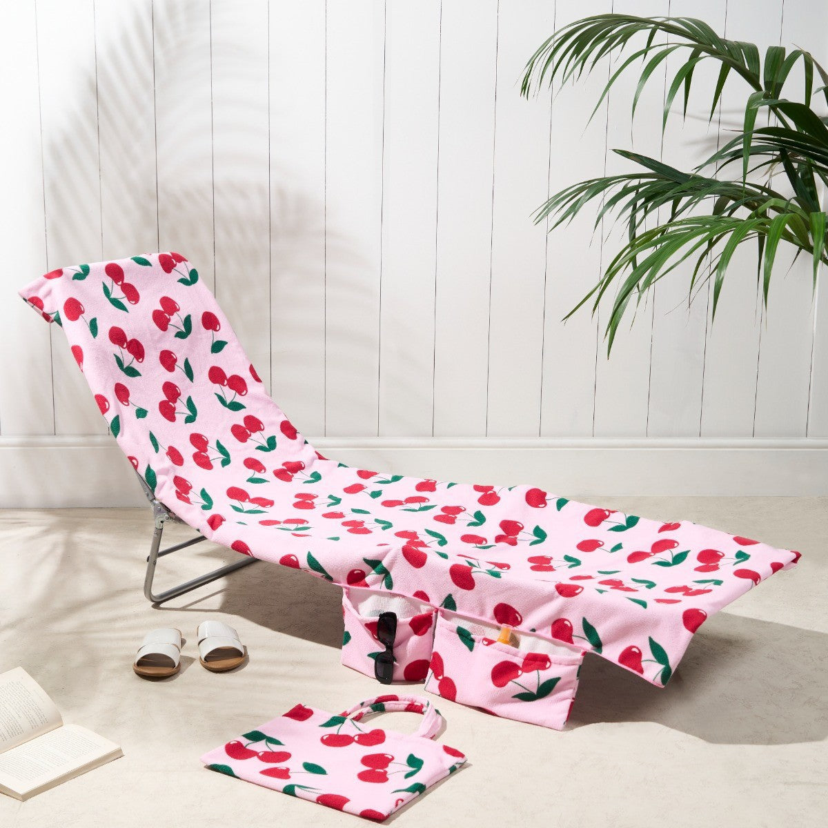 🏖️Limited Time Sale 50% OFF!🌞OHS Sun Lounger Towel with Pockets & Carry Bag 🏖️ Extra-Large Microfibre Beach Towel – Quick-Dry, Lightweight & Sand-Resistant☀️🇬🇧✨