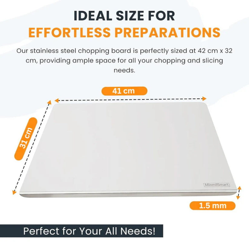 🔥50K+ SOLD!⚡🎁 Stainless Steel Countertop Chopping Board