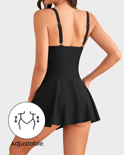 🩱Summer Hot Sale 50% OFF💃Women's One Piece Tummy Control Tie Knot Swimsuit