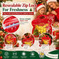 💖LAST DAY SALE 50% OFF!!🎁Easy Fill, Easy Seal🎄 Festive Self-Seal Treat Bags – Santa & Snowman Print | Resealable, Food-Safe & Perfect for Cookies, Chocolates & Little Gifts 🎅⛄