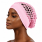 😴 3-Piece Stretchy Sleep Cap Set – 💕 Wide-Edge Satin Bonnet for Comfortable Hair Protection