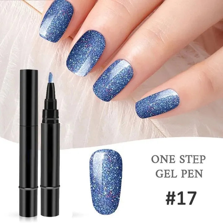 (💝HOT SALE - 49% OFF) One Step Nail Gel Pen✅Eco-friendly & Tasteless