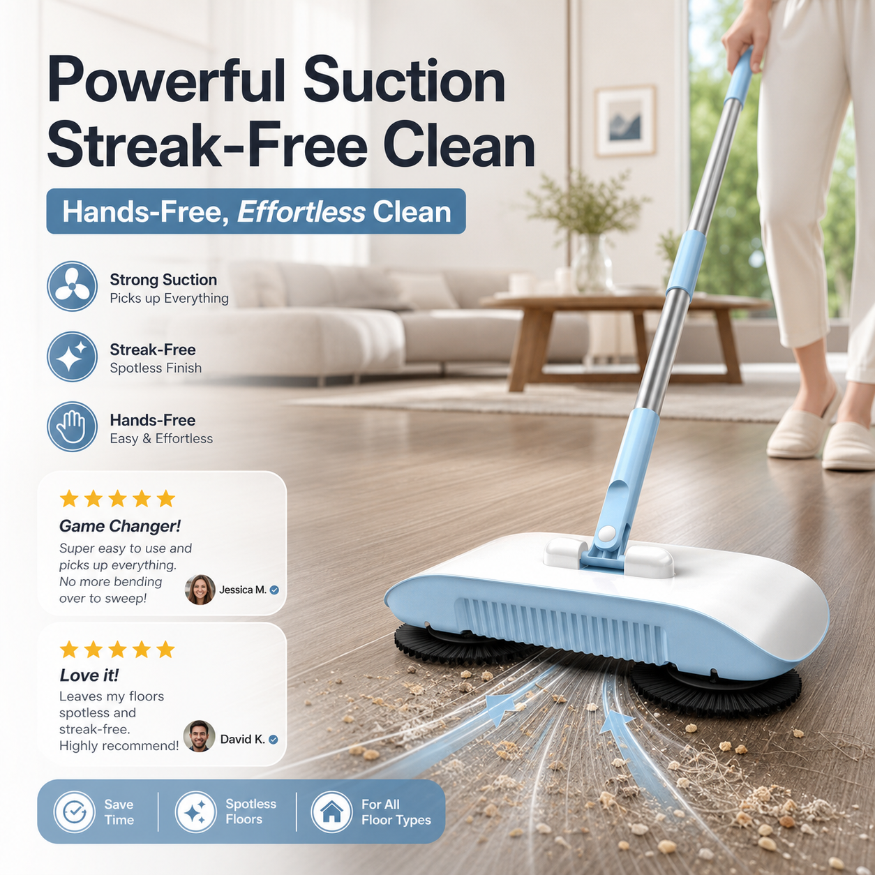 🤖🧹SMART ROBOT VACUUM CLEANER MOP & BROOM