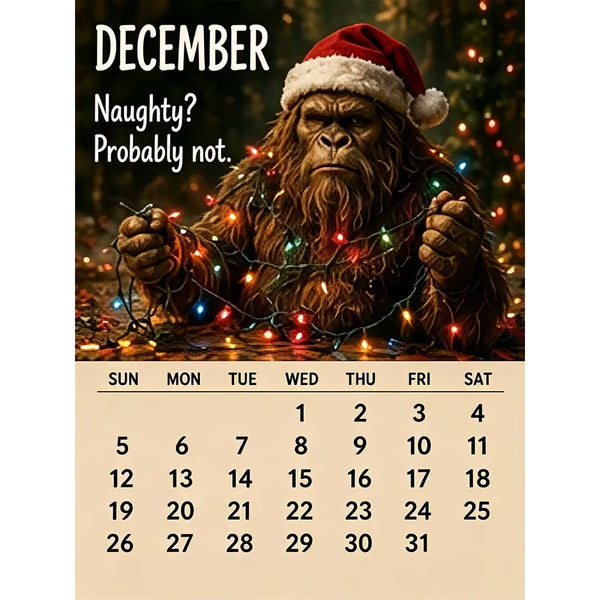 🦶2027 Bigfoot's Daily Life Calendar