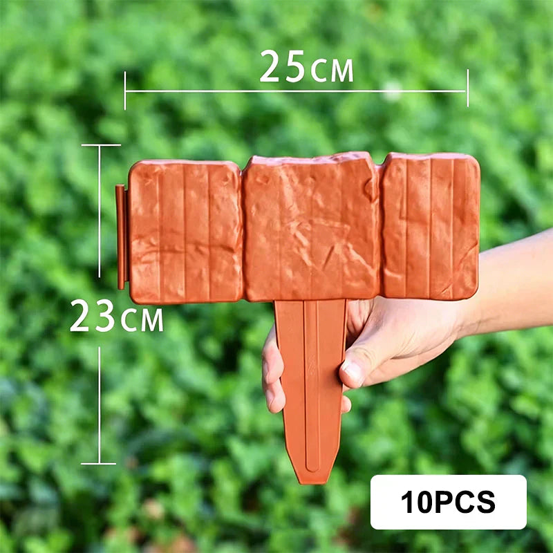 🪻High-quality, durable simulated stone garden fence🪻