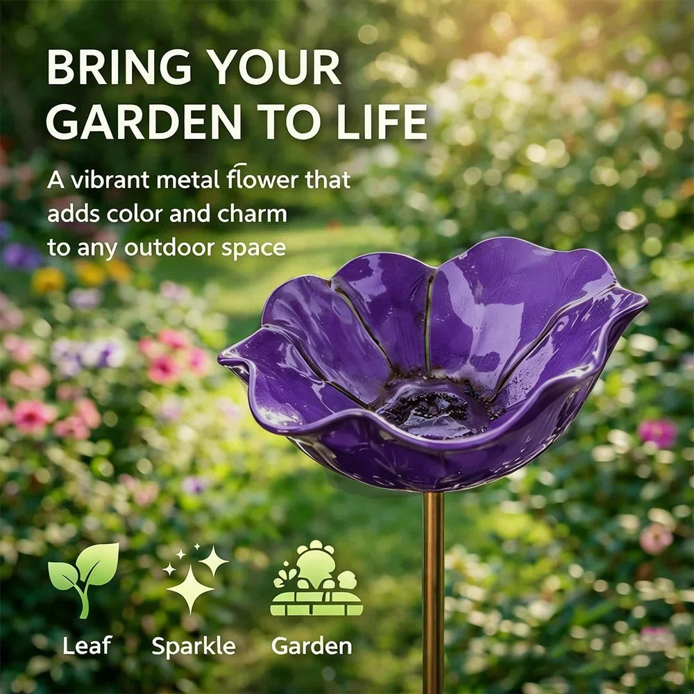 🏡🎁LAST DAY SALE £8.99!!🔥50K+ SOLD!🐦Handmade Metal Flower Garden Stake