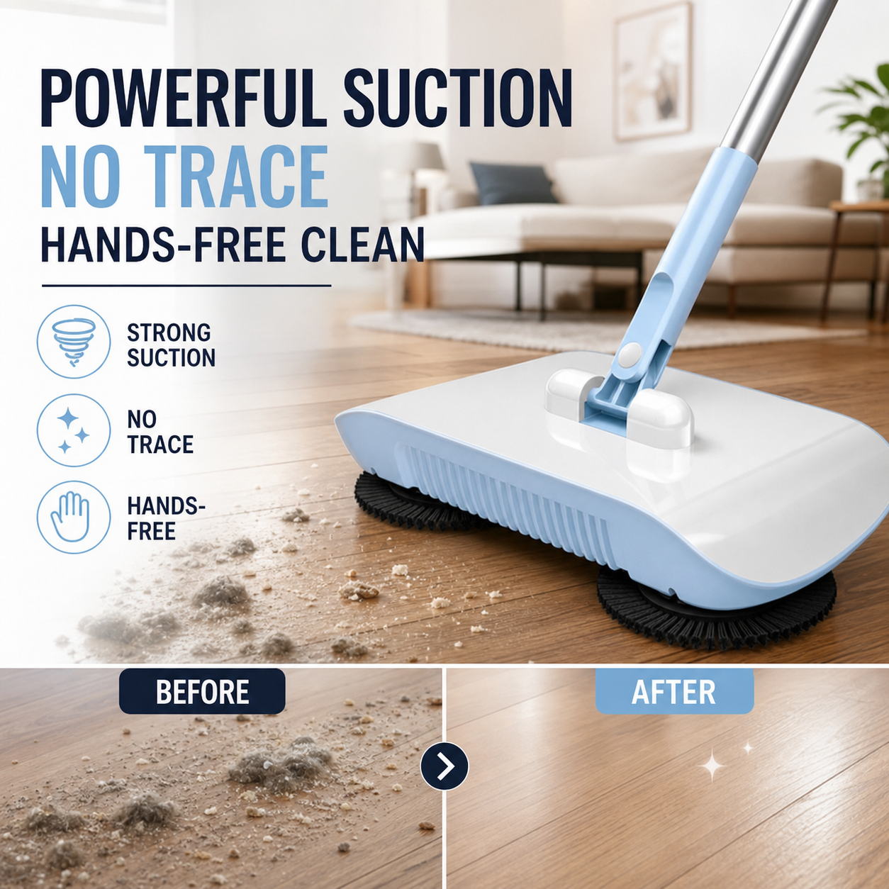 🤖🧹SMART ROBOT VACUUM CLEANER MOP & BROOM