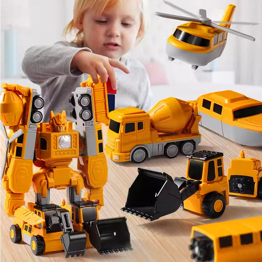 🔥Hot Sale 60% Off🔥Magnetic Transform Engineering Car Assembled Toys