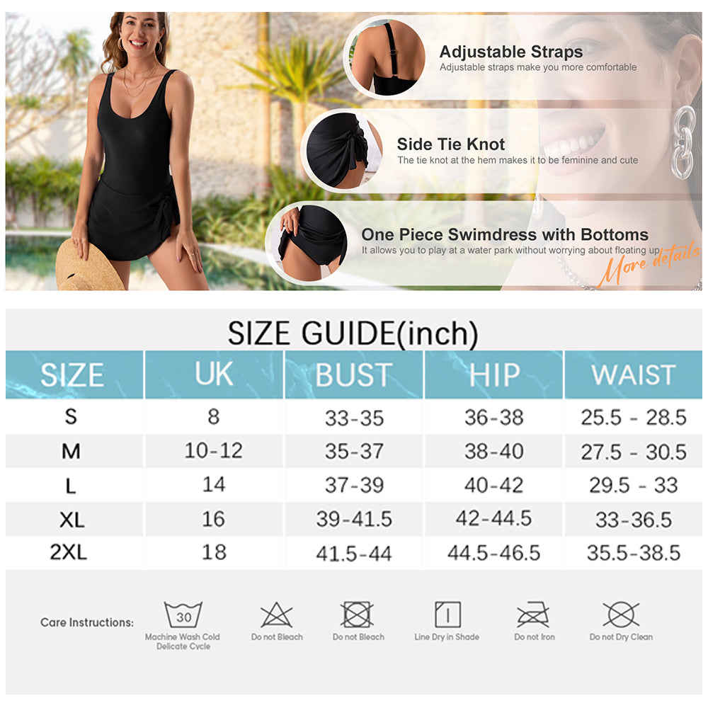 🩱Summer Hot Sale 50% OFF💃Women's One Piece Tummy Control Tie Knot Swimsuit