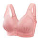 📢📢50% OFF !! ⏰Front Button Breathable Skin-Friendly Cotton Bra