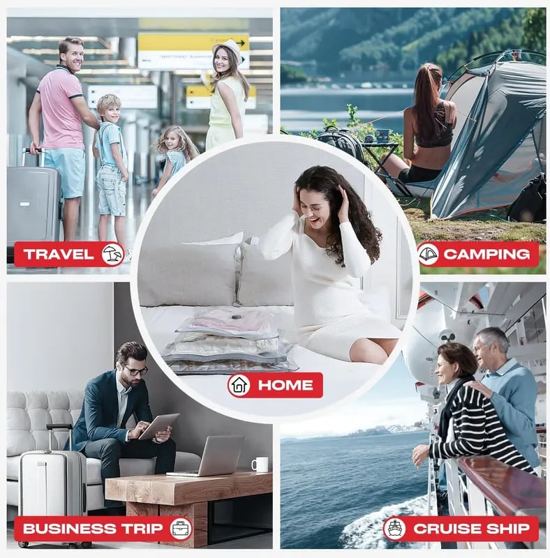 ⏳Limited-time 50% off!!⏰✨X7 Cordless Travel Vacuum Bag