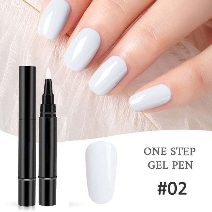 (💝HOT SALE - 49% OFF) One Step Nail Gel Pen✅Eco-friendly & Tasteless