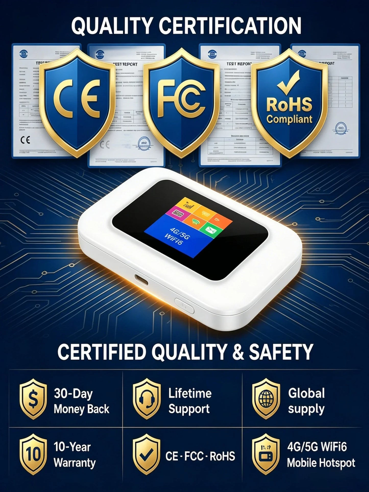 🥳2026 HOT SALE🥳📶 Mobile Hotspot – Portable WiFi, full coverage anywhere. No contract, no setup. Stay connected on the go! 📱✨