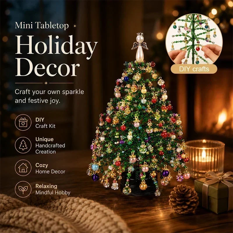 ⏳LAST DAY SALE ONLY ￡6.99!🎄✨ DIY Beaded Christmas Tree Kit – 🎅Create Your Own Sparkling Holiday Decoration