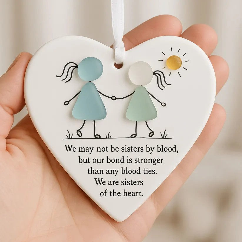 🔥Christmas Sale 70% OFF!⏰Heart-Shaped Sea Glass Friendship Decor🌊✨ Shaped by Nature & Crafted by Hand💝