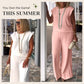 Hot sale 65%OFF🔥Women's Crew Neck Sleeveless Top and Pants Set