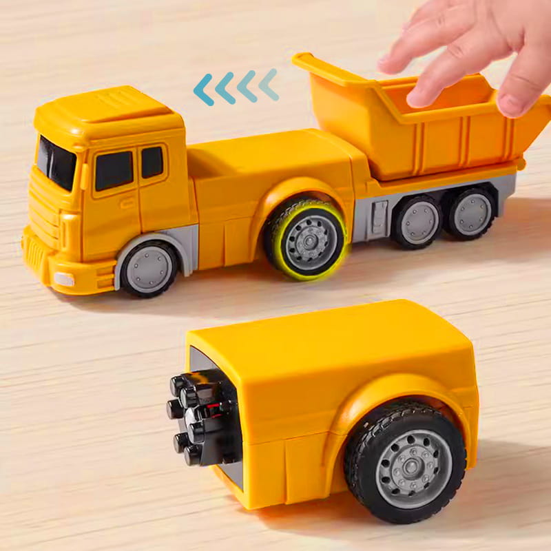 🔥Hot Sale 60% Off🔥Magnetic Transform Engineering Car Assembled Toys
