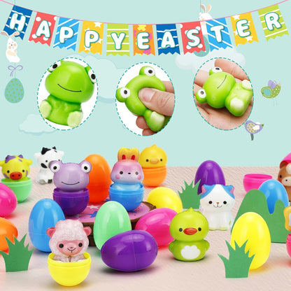 🔥LAST DAY SALE 50% OFF🔥24 PCS Easter Eggs Prefilled Slow Rising Squishy Toys