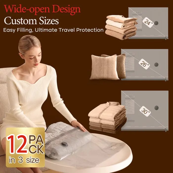 ⏳Limited-time 50% off!!⏰✨X7 Cordless Travel Vacuum Bag