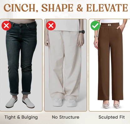 👖Three Lengths Available🌷LAST DAY SALE 60% OFF!!💥Perfect Drape High Rise Pull-On Stretch Pants