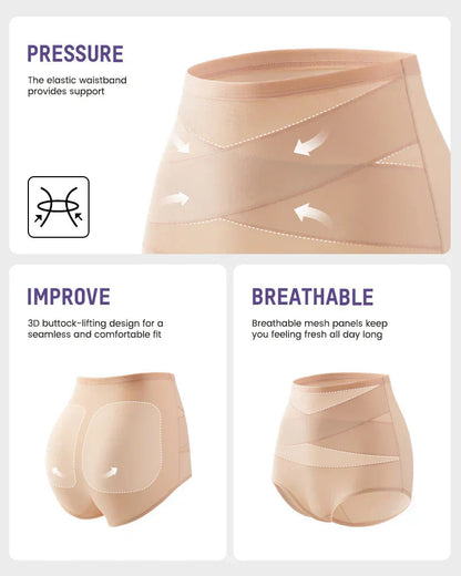 🌸 Last Day Special Price £9.99 ! 🔥Buy 1 Get 1 Free🎁Plus-Size High-Waist Cross Tummy Control Panties