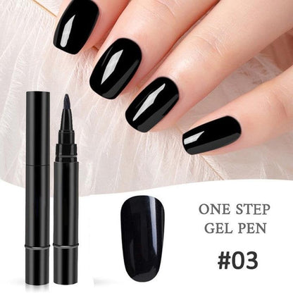 (💝HOT SALE - 49% OFF) One Step Nail Gel Pen✅Eco-friendly & Tasteless