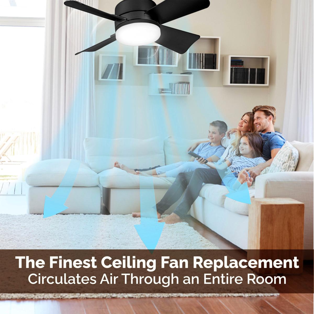 🏆LAST DAY SALE ONLY￡16.99 with Socket!!🎁🔥SmartBreez™ PRO 40W LED Ceiling Fan Light – 20.5” Ultra-Quiet with Remote 🎯 | E27 + FREE B22 Adapter 🔌 | For Bedroom 😴, Kitchen 👩‍🍳 & Garage 🛠️ – UK Ready! 🇬🇧