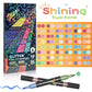 🔥 50% OFF ✨ Glitter Dual-Tip Brush Markers – 24–96 Colours for Sparkling Art & Lettering