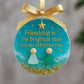 ⏳LAST DAY SALE 70% OFF!⏰Friendship Sea Glass Christmas Ornament🌊✨Shaped by Nature & Crafted by Hand💝