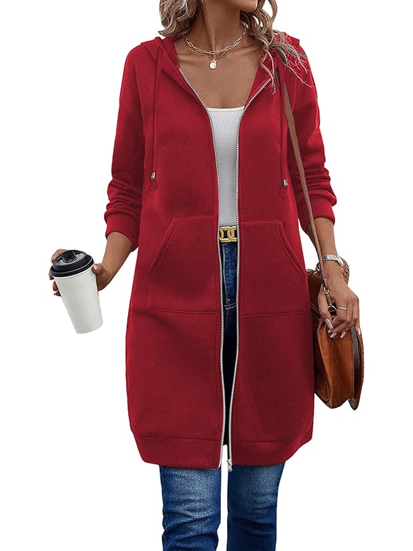 🥳LAST DAY SALE 49% OFF🍂Women Casual Zip up Fleece Hoodies🔥