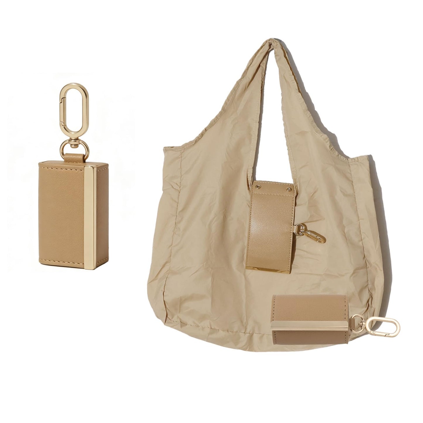 Foldable Shopping Bag Keychain Eco-Friendly Reusable Tote Bag
