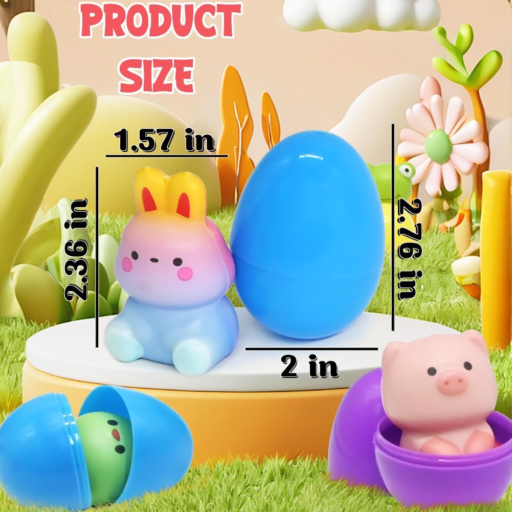 🔥LAST DAY SALE 50% OFF🔥24 PCS Easter Eggs Prefilled Slow Rising Squishy Toys