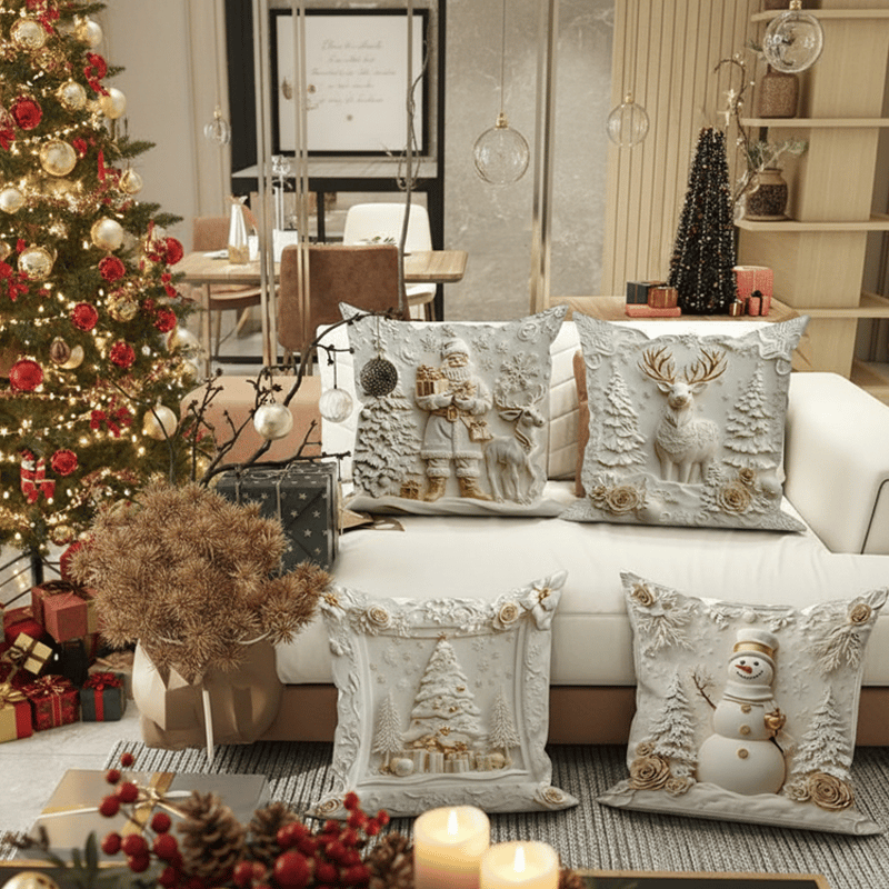 🎄 Unwrap Joy: 60% OFF Christmas Sale💕 Festive Cushion Covers 🎁