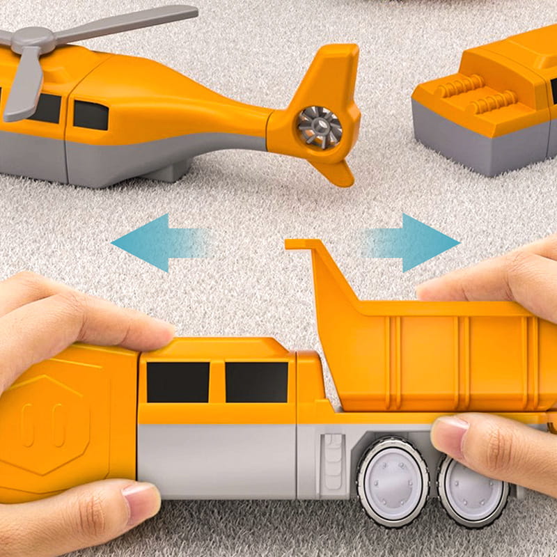 🔥Hot Sale 60% Off🔥Magnetic Transform Engineering Car Assembled Toys