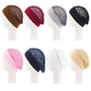 😴 3-Piece Stretchy Sleep Cap Set – 💕 Wide-Edge Satin Bonnet for Comfortable Hair Protection
