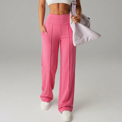 💗LAST DAY SALE 70% OFF⚡50K+ SOLD💕Women's Plain Loose Straight Leg Pants