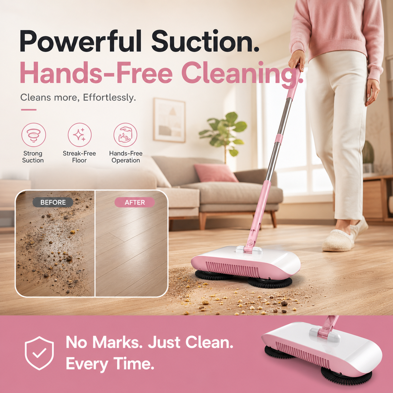 🤖🧹SMART ROBOT VACUUM CLEANER MOP & BROOM