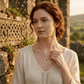 Birthstone Celtic Trinity Knot Heart Necklace✨ Heart Shape Celtic Trinity Knot Birthstone Pendant