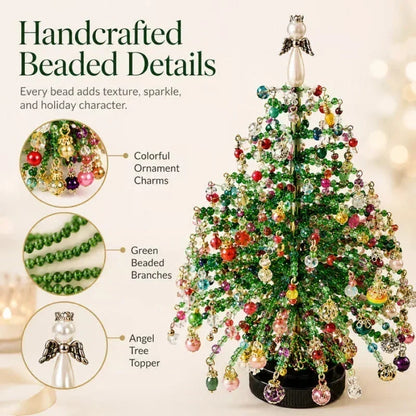 ⏳LAST DAY SALE ONLY ￡6.99!🎄✨ DIY Beaded Christmas Tree Kit – 🎅Create Your Own Sparkling Holiday Decoration