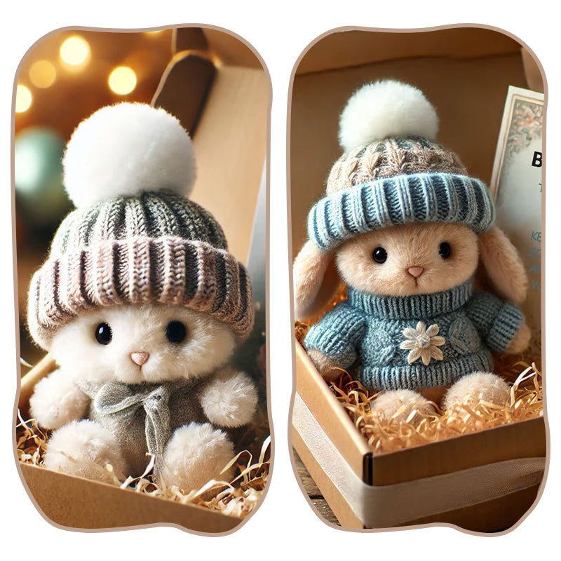 🎁LIMITED SALE BUY 3 GET 1 FREE - Handmade🐇Mini Bunny Hug Cute Gift🎁