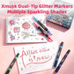 🔥 50% OFF ✨ Glitter Dual-Tip Brush Markers – 24–96 Colours for Sparkling Art & Lettering