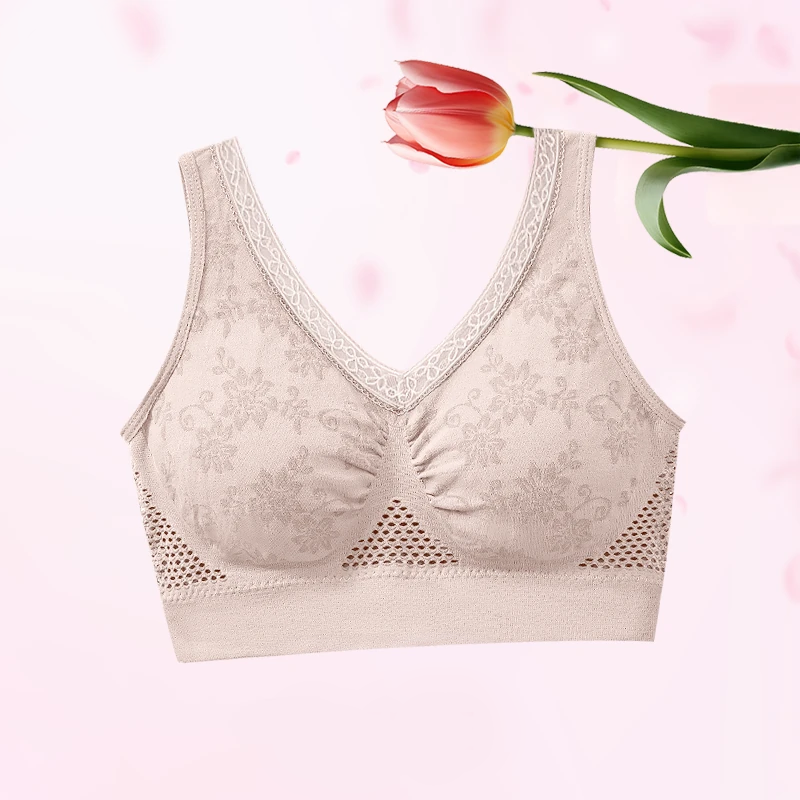 💜Last Day-Buy 1 Get 1 Free!🎁Pure Cotton Buttonless Comfy Lifting Bra✨