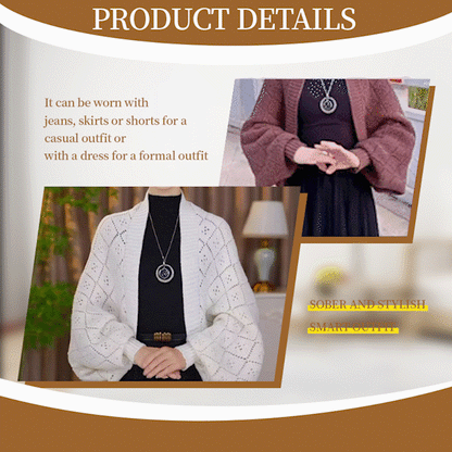 🔥2025 New Fashion🔥Hollow Out Knitted Shawl Coat