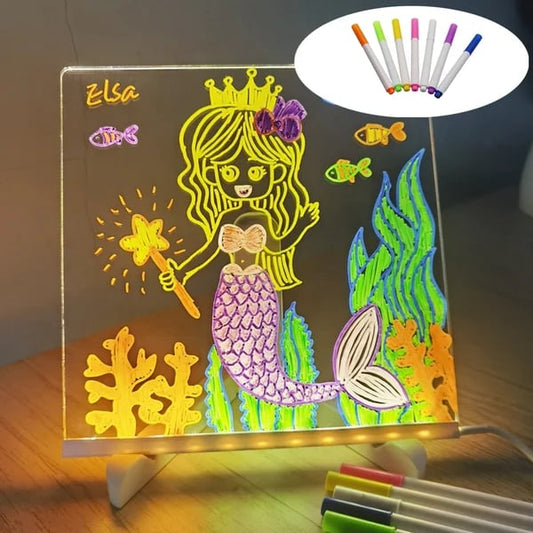 🎨LED-Notiztafel🎁Kaufen 1, erhalten 7 Farbstifte gratis dazu