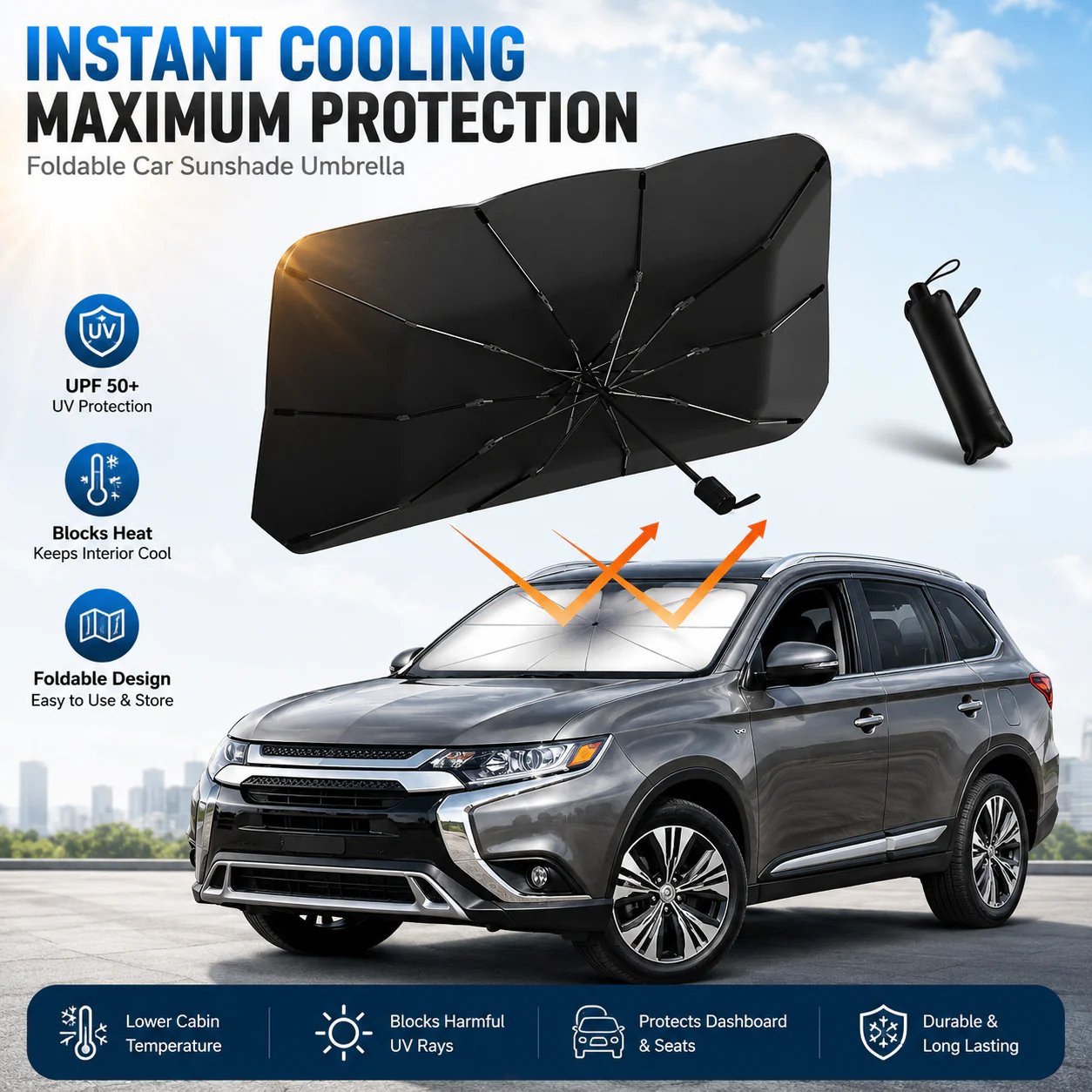 🏆💕SunShade Foldable Heat Protector™