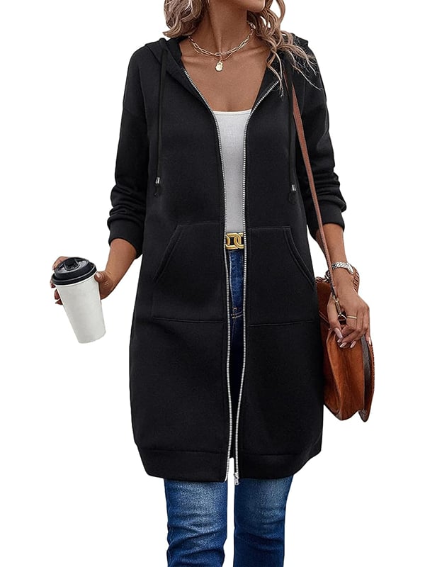 🥳LAST DAY SALE 49% OFF🍂Women Casual Zip up Fleece Hoodies🔥