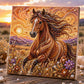 🏆 Last Day Special Price £9.99🦬✨ Highland Cow Pearl Art DIY Kit – Relaxing DIY Craft to Create Stunning Coastal Artwork